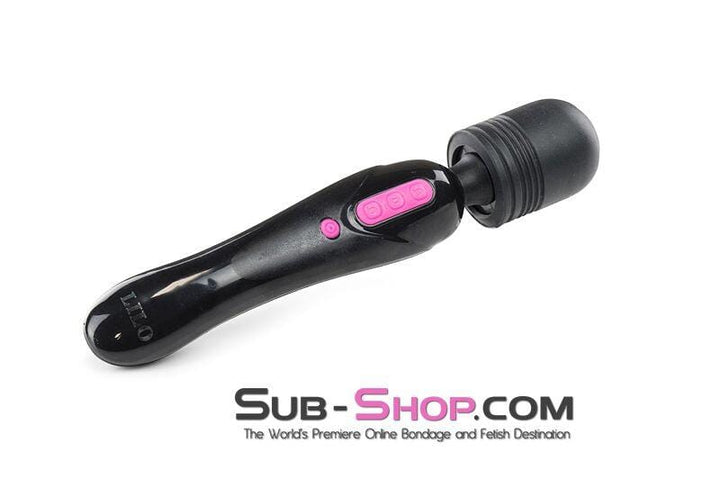 5775M      Dual Motor Rechargeable 10 Speed BLACK Wand Vibrator Vibrators   , Sub-Shop.com Bondage and Fetish Superstore