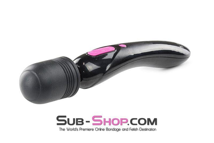 5775M      Dual Motor Rechargeable 10 Speed BLACK Wand Vibrator Vibrators   , Sub-Shop.com Bondage and Fetish Superstore