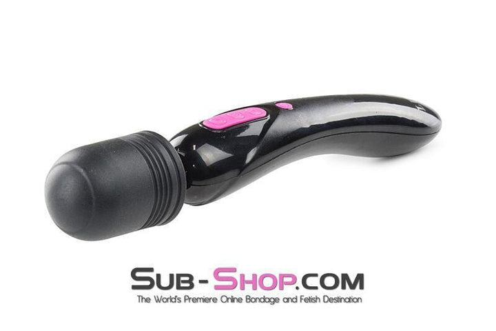 5775M      Dual Motor Rechargeable 10 Speed BLACK Wand Vibrator - MEGA Deal MEGA Deal   , Sub-Shop.com Bondage and Fetish Superstore