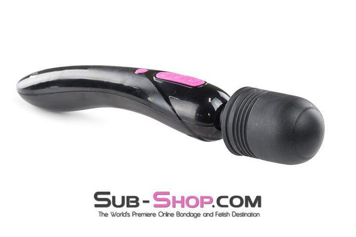 5775M      Dual Motor Rechargeable 10 Speed BLACK Wand Vibrator Vibrators   , Sub-Shop.com Bondage and Fetish Superstore