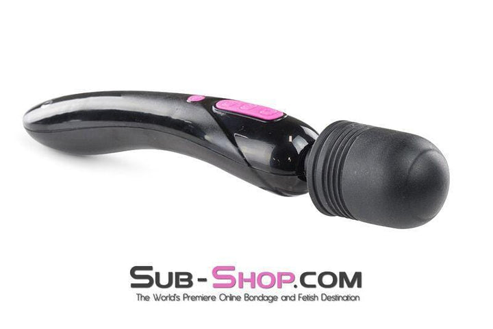 5775M      Dual Motor Rechargeable 10 Speed BLACK Wand Vibrator - MEGA Deal MEGA Deal   , Sub-Shop.com Bondage and Fetish Superstore