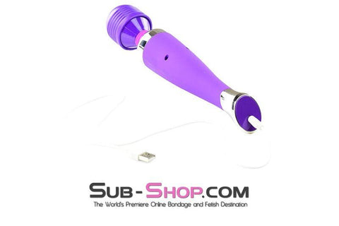 5777M      Multi-Function Rechargeable Purple Passion Vibrator Wand - LAST CHANCE - Final Closeout! MEGA Deal   , Sub-Shop.com Bondage and Fetish Superstore