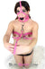 0577A      Hot to be Led Hot Pink Leather Bondage Leash Leash   , Sub-Shop.com Bondage and Fetish Superstore