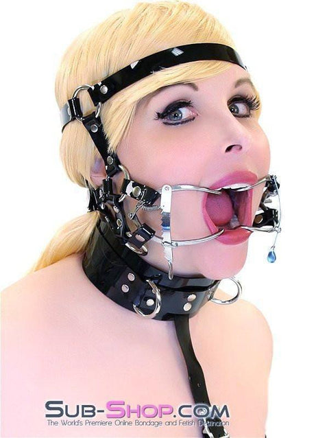 0587A-SIS      Wide Open Sissy Trainer Style Adjustable Mouth Spreader Gag Sissy   , Sub-Shop.com Bondage and Fetish Superstore