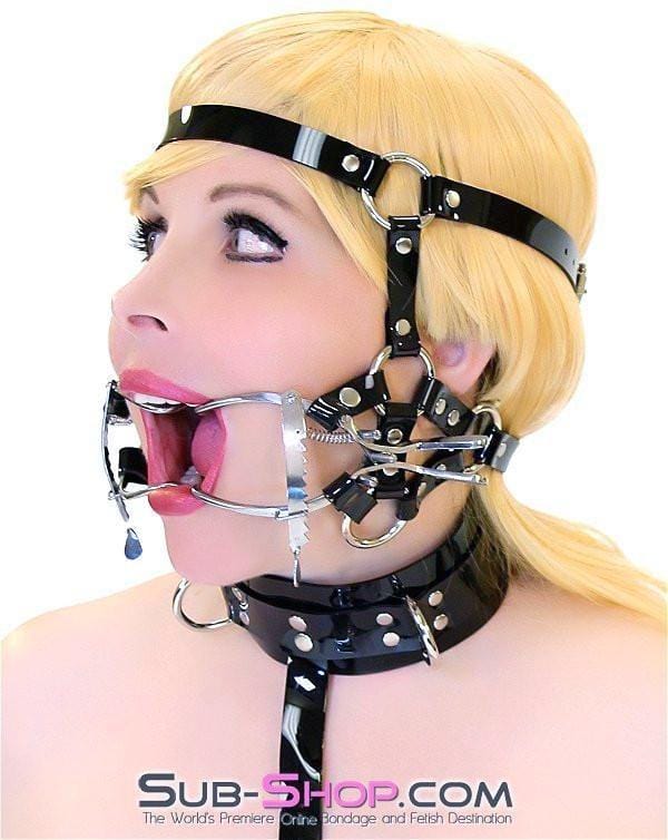 0587A-SIS      Wide Open Pretty Sissy Boi Trainer Style Adjustable Mouth Spreader Fetish Services Gag Sissy   , Sub-Shop.com Bondage and Fetish Superstore