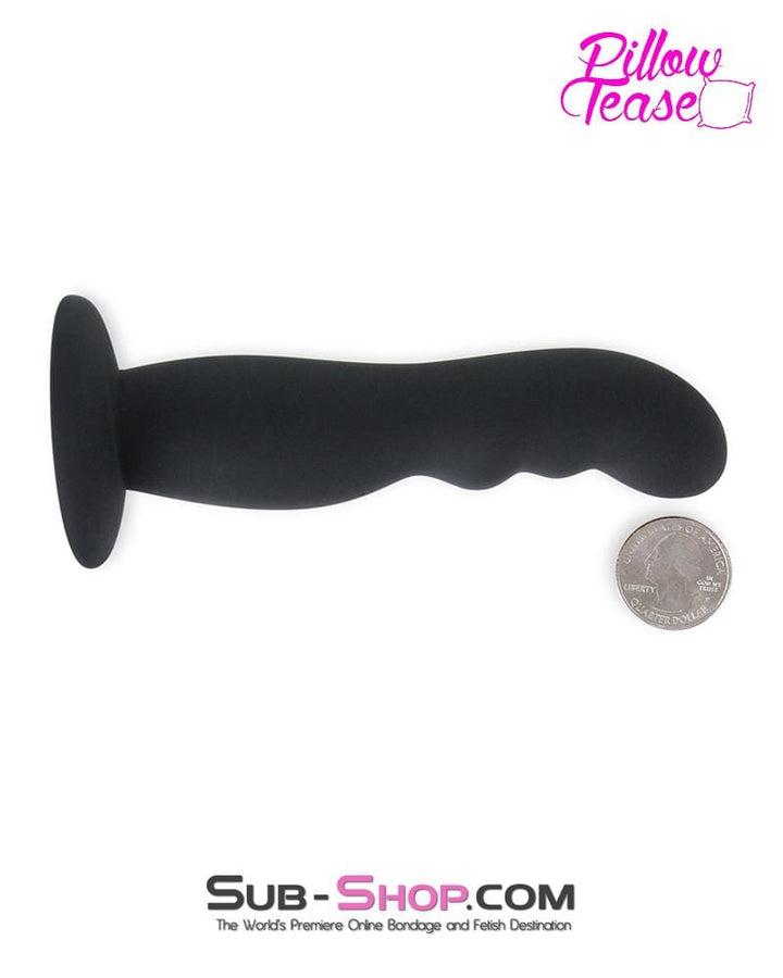 0588E      Black Ridged G-Spot Silicone Strap On Dildo and Comfort Harness Set Strap On   , Sub-Shop.com Bondage and Fetish Superstore
