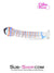 0591M      Candy Cane Red and Blue Striped Glass Massager - LAST CHANCE - Final Closeout! Black Friday Blowout   , Sub-Shop.com Bondage and Fetish Superstore
