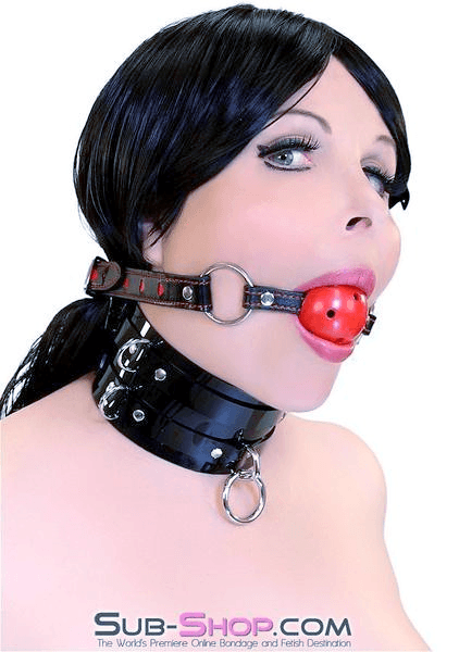 9003DL      I Love This Gag Breather Style Hearts Strap Ball Gag - LAST CHANCE - Final Closeout! Black Friday Blowout   , Sub-Shop.com Bondage and Fetish Superstore