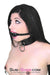 0607A      Something Shiny Black Luxe PVC Collar Collar   , Sub-Shop.com Bondage and Fetish Superstore
