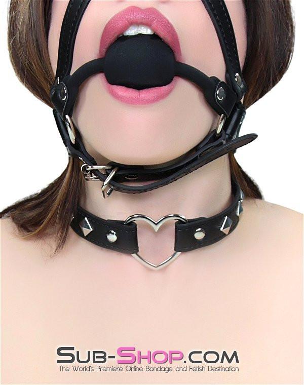 0611M      My Fetish Heart Studded Choker - LAST CHANCE - Final Closeout! MEGA Deal   , Sub-Shop.com Bondage and Fetish Superstore