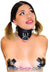 0612A       Leather Posture Training 3 Ring Bondage Collar Collar   , Sub-Shop.com Bondage and Fetish Superstore