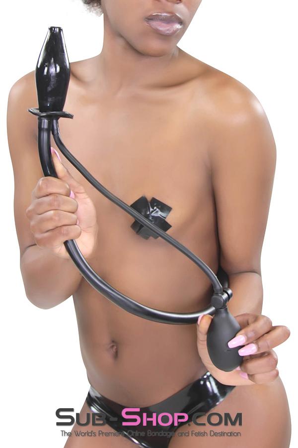 6340D   Personal Cleansing Inflatable Rubber Enema Plug enema   , Sub-Shop.com Bondage and Fetish Superstore