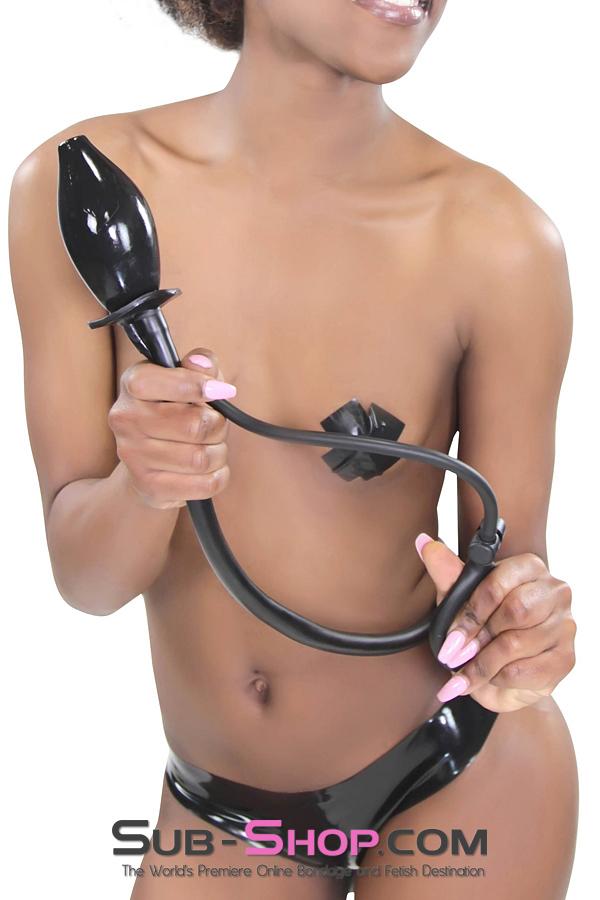 6340D   Personal Cleansing Inflatable Rubber Enema Plug enema   , Sub-Shop.com Bondage and Fetish Superstore