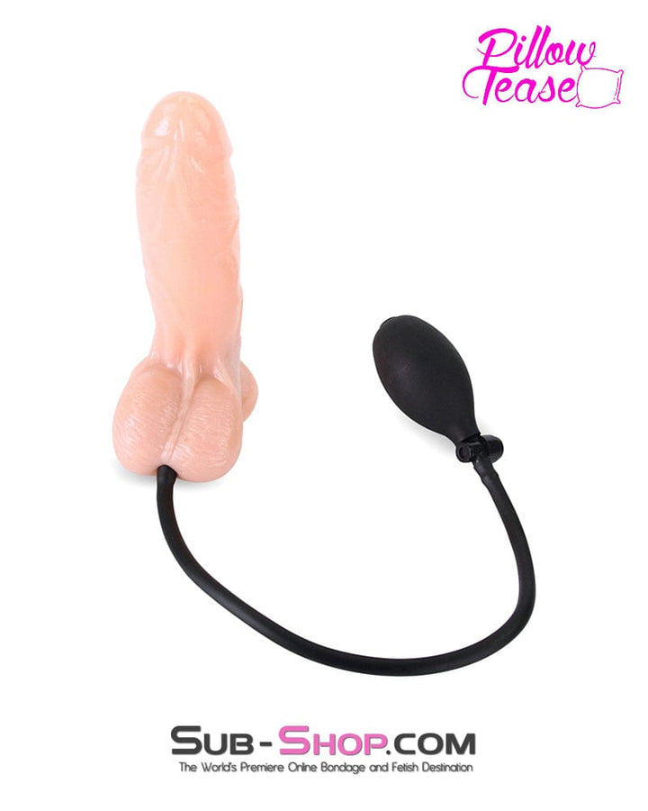0645M      Inflatable 7.5” Realistic Pump Up Suction Cup Dildo - MEGA Deal MEGA Deal   , Sub-Shop.com Bondage and Fetish Superstore
