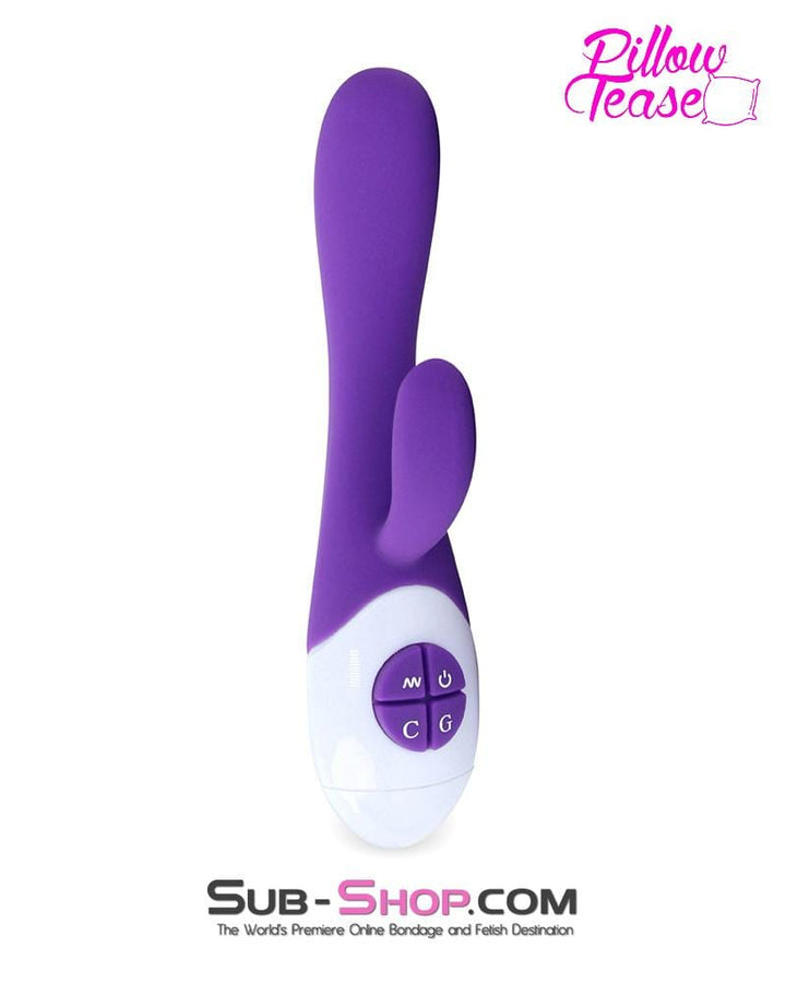 0653E      10-Function Silicone G-Spot Vibe with Separate G-Spot and Clitoral Vibration Motors Vibrators   , Sub-Shop.com Bondage and Fetish Superstore