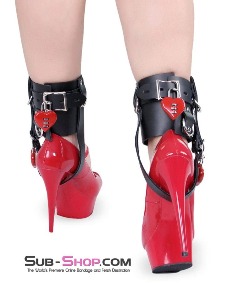 6790A      Stiletto Prisoner Wide Locking Shoe Cuffs Cuffs   , Sub-Shop.com Bondage and Fetish Superstore