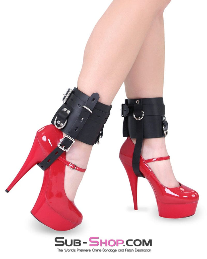 6790A      Stiletto Prisoner Wide Locking Shoe Cuffs Cuffs   , Sub-Shop.com Bondage and Fetish Superstore