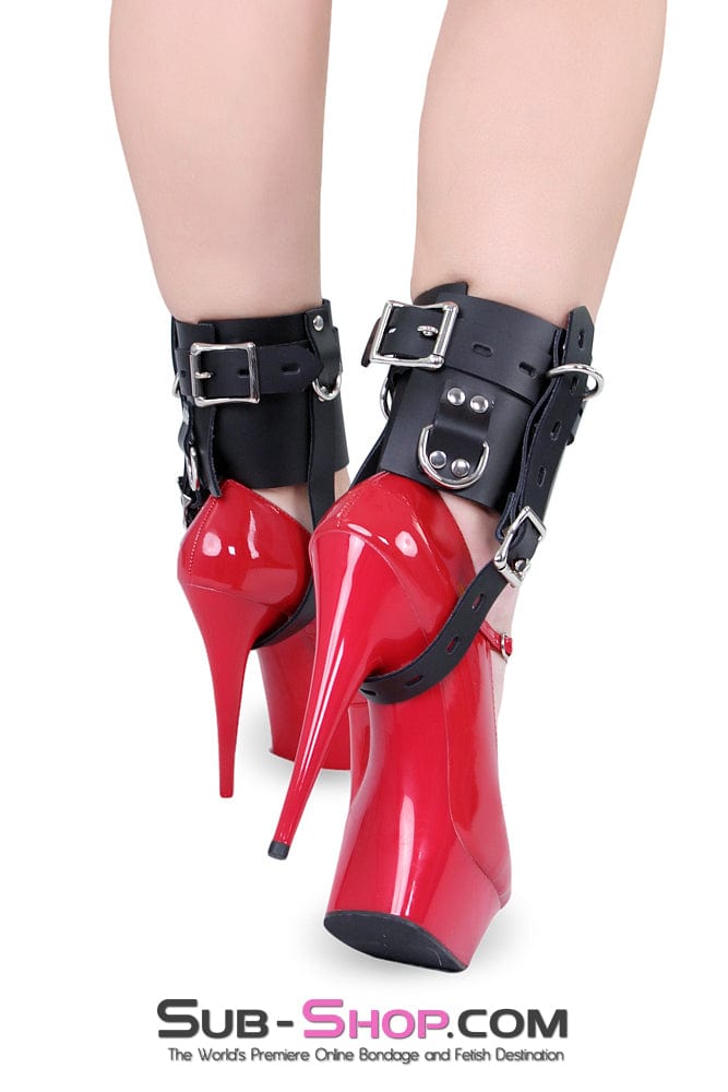 6790A      Stiletto Prisoner Wide Locking Shoe Cuffs Cuffs   , Sub-Shop.com Bondage and Fetish Superstore