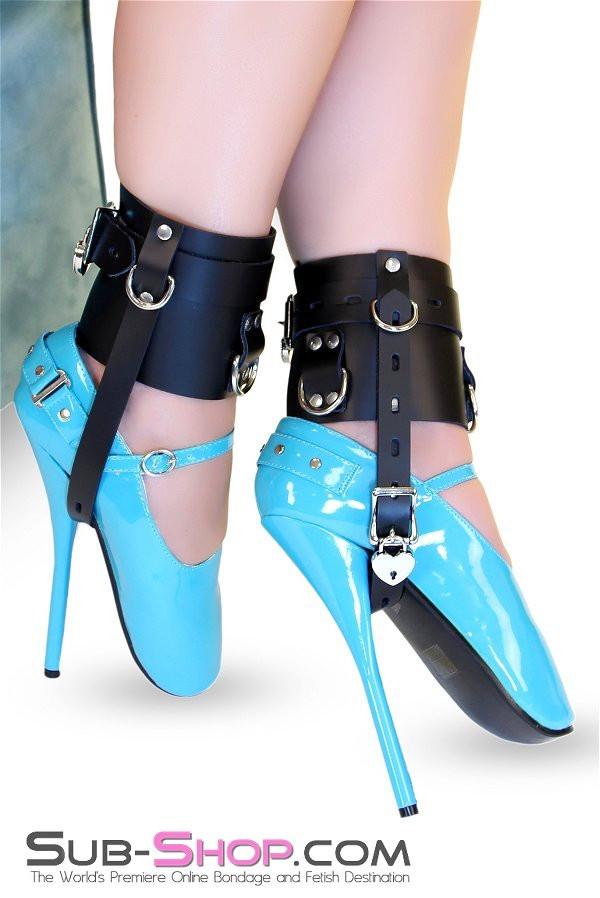 6790A      Stiletto Prisoner Wide Locking Shoe Cuffs Cuffs   , Sub-Shop.com Bondage and Fetish Superstore