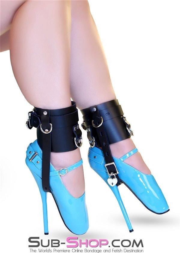 6790A      Stiletto Prisoner Wide Locking Shoe Cuffs Cuffs   , Sub-Shop.com Bondage and Fetish Superstore