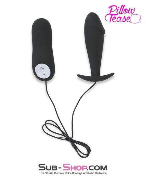 6801M      12 Function Vibrating Silicone Penis Head Shaped Anal Plug - LAST CHANCE - Final Closeout! MEGA Deal   , Sub-Shop.com Bondage and Fetish Superstore