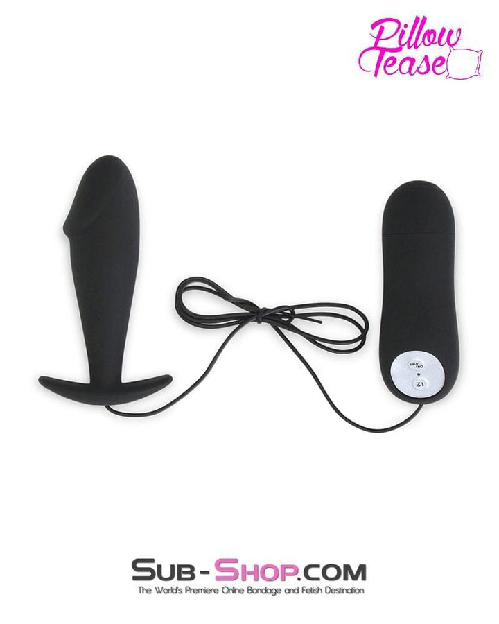 6801M      12 Function Vibrating Silicone Penis Head Shaped Anal Plug - LAST CHANCE - Final Closeout! MEGA Deal   , Sub-Shop.com Bondage and Fetish Superstore