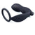 6838M      Vibrating Black Silicone 2 Point Prostate Pleaser with Cock Ring - MEGA Deal Black Friday Blowout   , Sub-Shop.com Bondage and Fetish Superstore