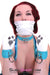 6848A      Diamond Blue Jeweled PET Rhinestone Leather Collar - LAST CHANCE - Final Closeout! MEGA Deal   , Sub-Shop.com Bondage and Fetish Superstore