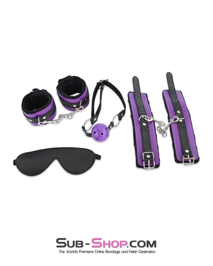 6855M      Weekend in Bondage 10 pc Purple and Black Full Bondage Scene Sex Kit - MEGA Deal MEGA Deal   , Sub-Shop.com Bondage and Fetish Superstore
