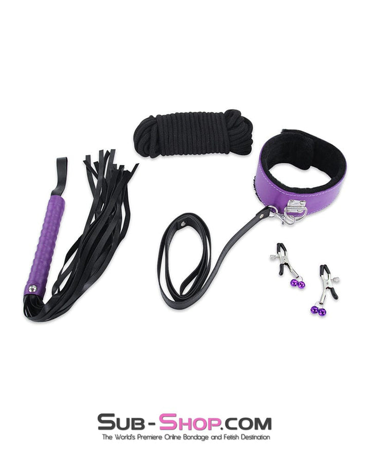 6855M      Weekend in Bondage 10 pc Purple and Black Full Bondage Scene Sex Kit - MEGA Deal MEGA Deal   , Sub-Shop.com Bondage and Fetish Superstore