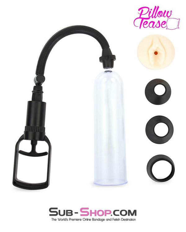 6866M      Erection Enhancer Penis Pump with Real Feel Pussy Sleeve - LAST CHANCE - Final Closeout! MEGA Deal   , Sub-Shop.com Bondage and Fetish Superstore
