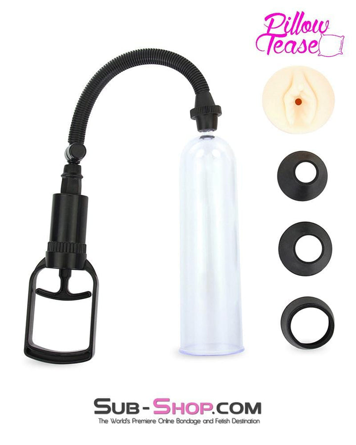 6866M      Erection Enhancer Penis Pump with Real Feel Pussy Sleeve - LAST CHANCE - Final Closeout! MEGA Deal   , Sub-Shop.com Bondage and Fetish Superstore