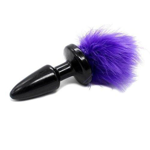 6872M      Purple Puff Honey Bunny Butt Plug with Tail - LAST CHANCE - Final Closeout! Black Friday Blowout   , Sub-Shop.com Bondage and Fetish Superstore