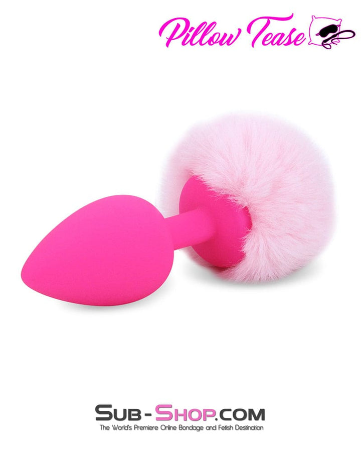 6884M      Bunny Tail Silicone Pink Anal Plug - LAST CHANCE - Final Closeout! MEGA Deal   , Sub-Shop.com Bondage and Fetish Superstore