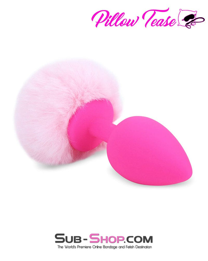 6884M      Bunny Tail Silicone Pink Anal Plug - LAST CHANCE - Final Closeout! MEGA Deal   , Sub-Shop.com Bondage and Fetish Superstore