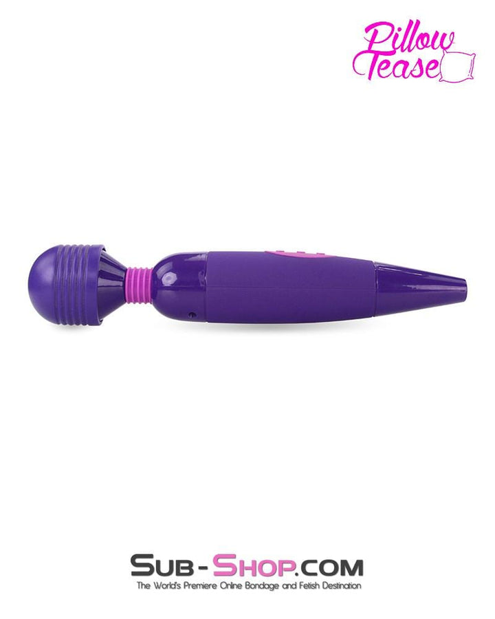 0691E      Purple Rechargeable 10 Function Vibrating Magic Wand Massager   , Sub-Shop.com Bondage and Fetish Superstore