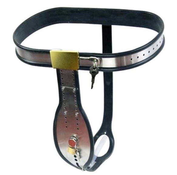 6939AR      Steel Trap Locking Male Chastity Belt with Cock Cage Chastity   , Sub-Shop.com Bondage and Fetish Superstore