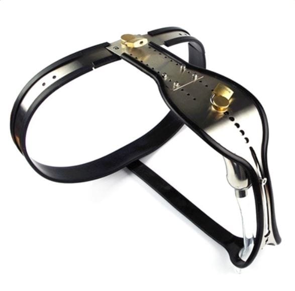 6939AR      Steel Trap Locking Male Chastity Belt with Cock Cage Chastity   , Sub-Shop.com Bondage and Fetish Superstore