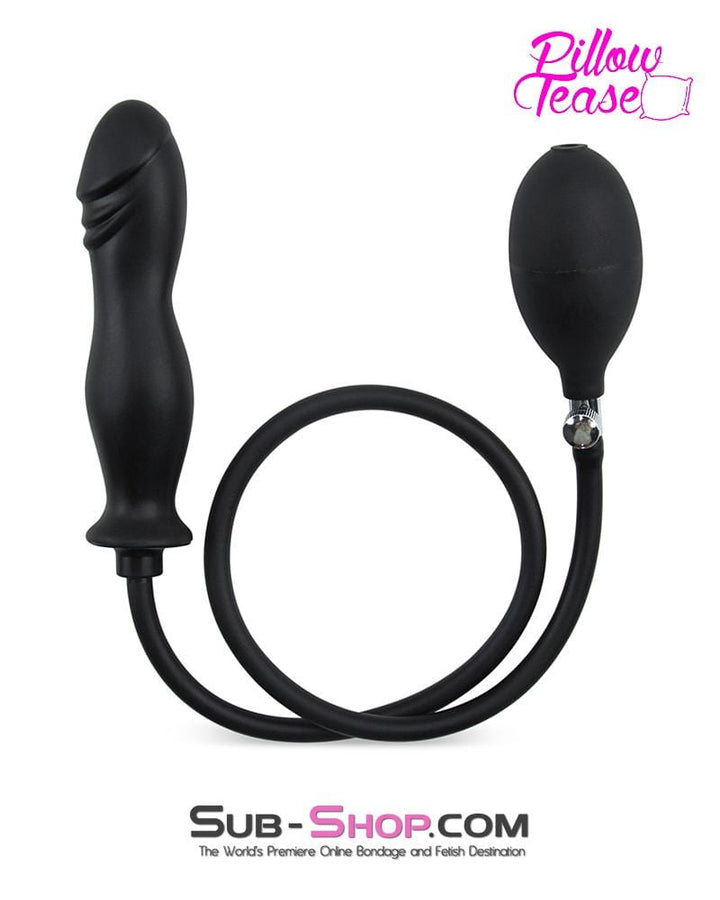 6940M Inflatable Black 6” Rubber Dong Dildo , Sub-Shop.com Bondage and Fetish Superstore