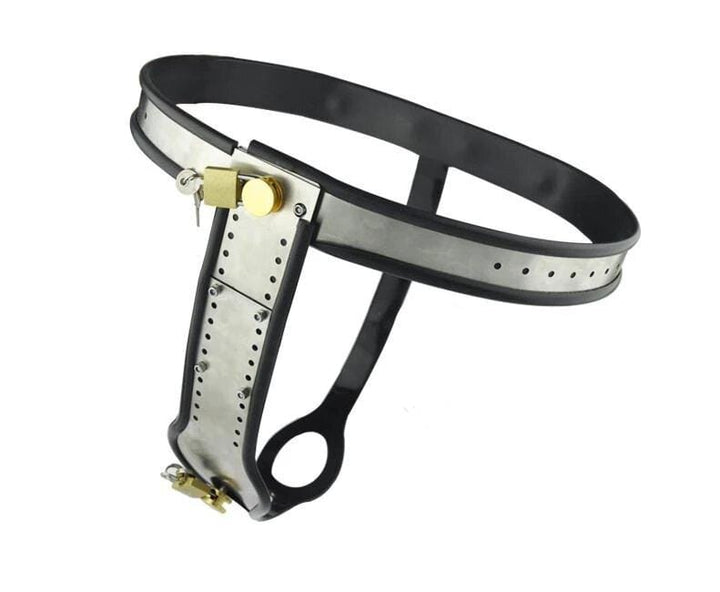 6942AR      Owned and Chastised Steel Locking Female Full Chastity Belt Chastity   , Sub-Shop.com Bondage and Fetish Superstore