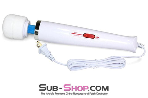 6956R      Magic Massager Two Speed Wand Vibrator, White - LAST CHANCE - Final Closeout! Black Friday Blowout   , Sub-Shop.com Bondage and Fetish Superstore