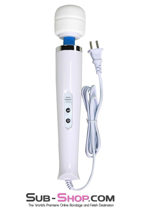 6959R      10 Speed Magic Wand Massager, White - MEGA Deal Black Friday Blowout   , Sub-Shop.com Bondage and Fetish Superstore