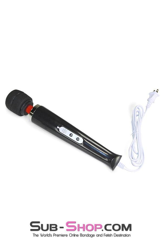 6960R      10 Speed Magic Wand Massager, Black - MEGA Deal Black Friday Blowout   , Sub-Shop.com Bondage and Fetish Superstore
