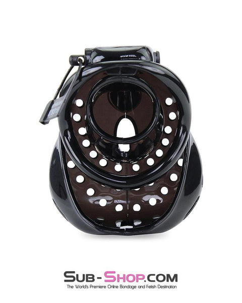 6965AE      Large Dark Dungeon Cage Black High Security Full Coverage Male Chastity Device Chastity   , Sub-Shop.com Bondage and Fetish Superstore