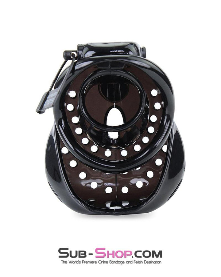 6965AE-SIS      Sissy Bitch Large Dark Dungeon Cage Black High Security Full Coverage Male Chastity Device Sissy   , Sub-Shop.com Bondage and Fetish Superstore
