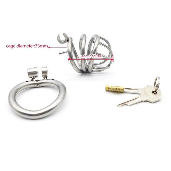 6982RS-SIS      The Observatory High Security Tumbler Style Locking Steel Male Chastity Device Sissy   , Sub-Shop.com Bondage and Fetish Superstore