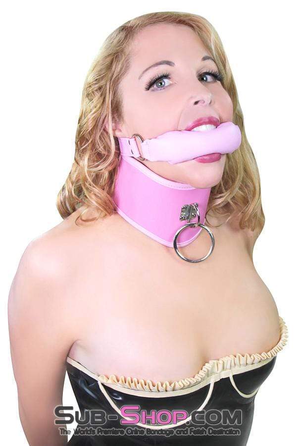 8976DL-SIS      Pink Sissy Boi Crossdressing Pet Posture Collar with Female Top Leash Set Sissy   , Sub-Shop.com Bondage and Fetish Superstore