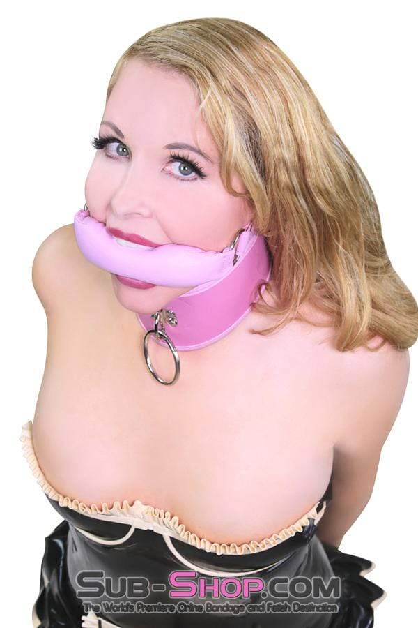 8976DL-SIS      Pink Sissy Boi Crossdressing Pet Posture Collar with Female Top Leash Set Sissy   , Sub-Shop.com Bondage and Fetish Superstore