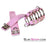 6998HS      Feminizing Pink Cock Cage with Ball Spreader Set Cock Cage   , Sub-Shop.com Bondage and Fetish Superstore