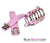 6998HS-SIS      Feminized Sissy Pink Cock Cage with Ball Spreader Set Sissy   , Sub-Shop.com Bondage and Fetish Superstore